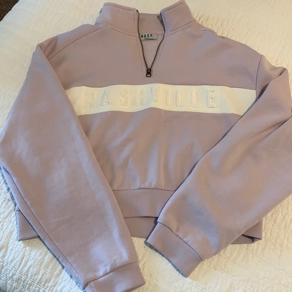 NASH cropped pullover sweater